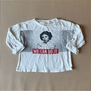 Zara X Star Wars Princess Leia long sleeve‎ shirt. Baby size 12-18 months.